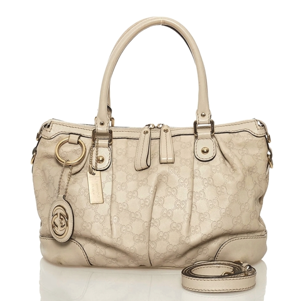 Authentic Gucci Shima Suki Hawaii Exclusive bag Taupe/Beige Leather